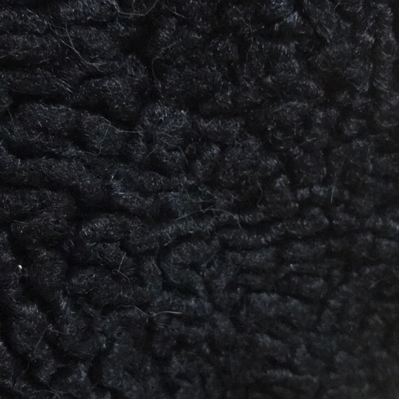 “PERSIAN LAMB” Vintage Black Vintage Button Jacket with Faux Fur Collar. - Picture 13 of 15